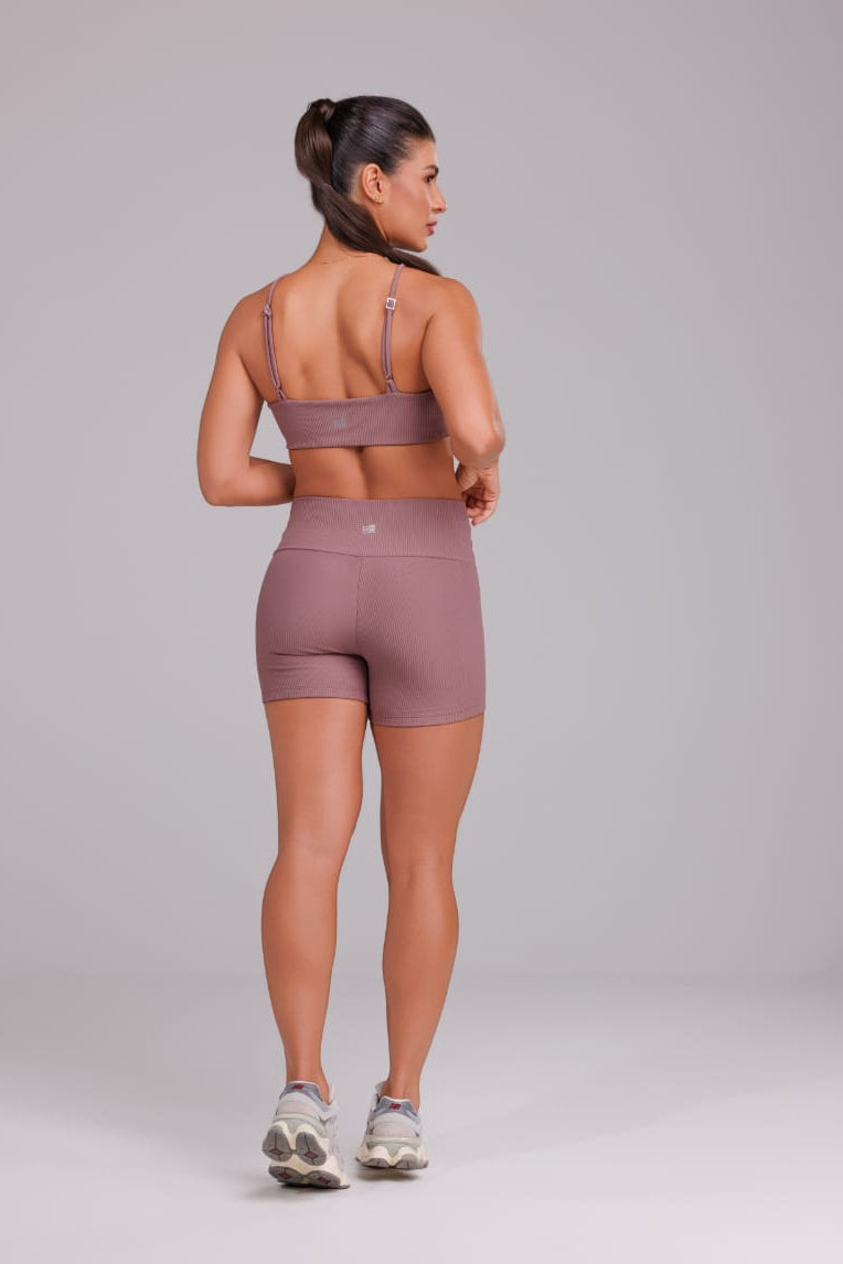 Short acanalado