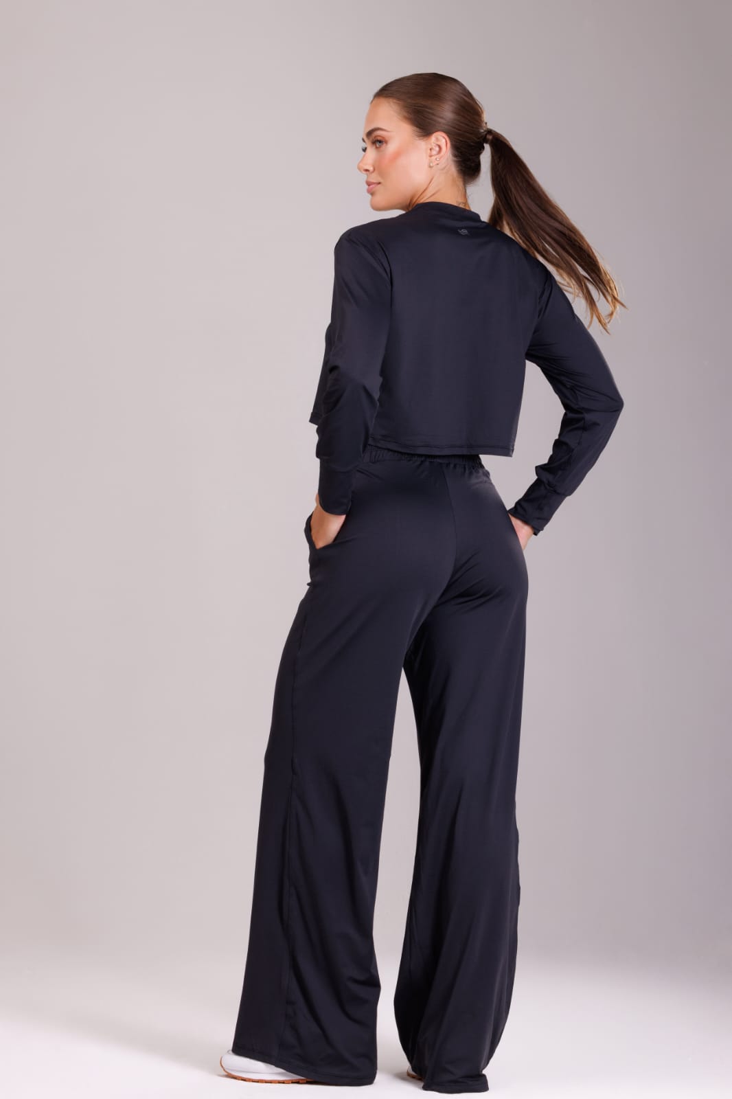 Cropped mangas largas