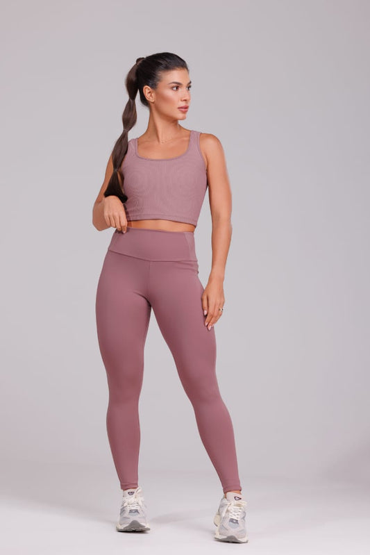 Cropped acanalado